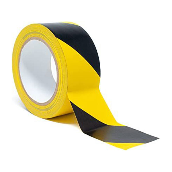 Hazard Tape Black and Yellow Warning Safety Tape, Caution Tape Roll ...