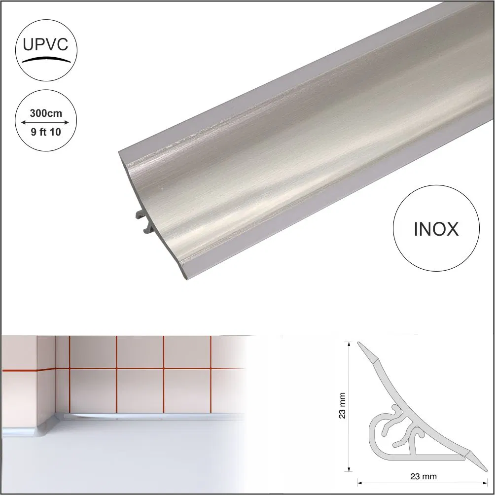 Inox3mSplashbackWorktopProfileStripEdgingTrimKitchenSeal