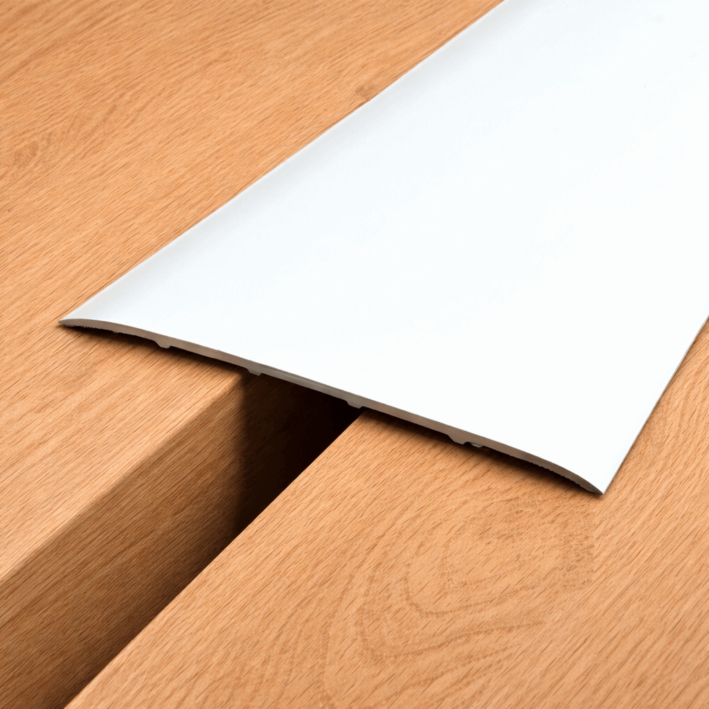 80mm Heavy Duty Silver Self-Adhesive Aluminium Floor Transition Strip